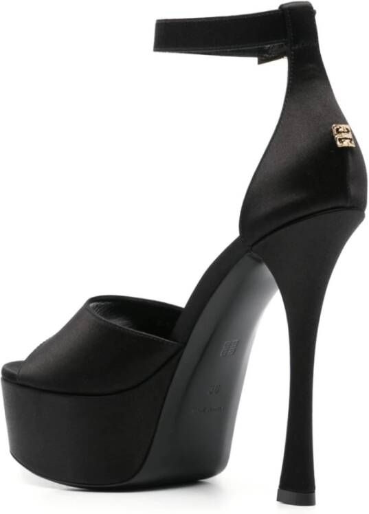 Givenchy Zwarte Stiletto Hak Enkelband Black Dames