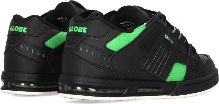 Globe Gepolsterde Veterschoenen Skate Zwart Groen Black Heren