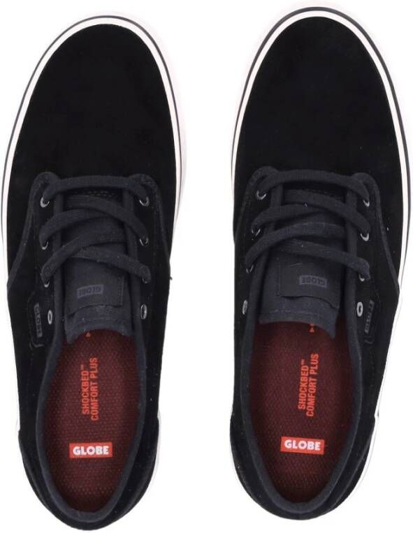 Globe Zwarte Antieke Skateschoenen met Vulcanized Constructie Black Heren