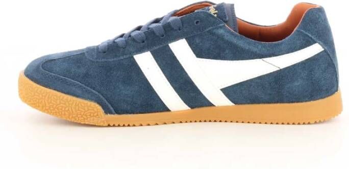 Gola Blauwe Suède Harrier Schoenen Blue Heren