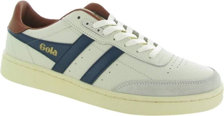 Gola Leren Contact Harrier Schoenen Beige Heren