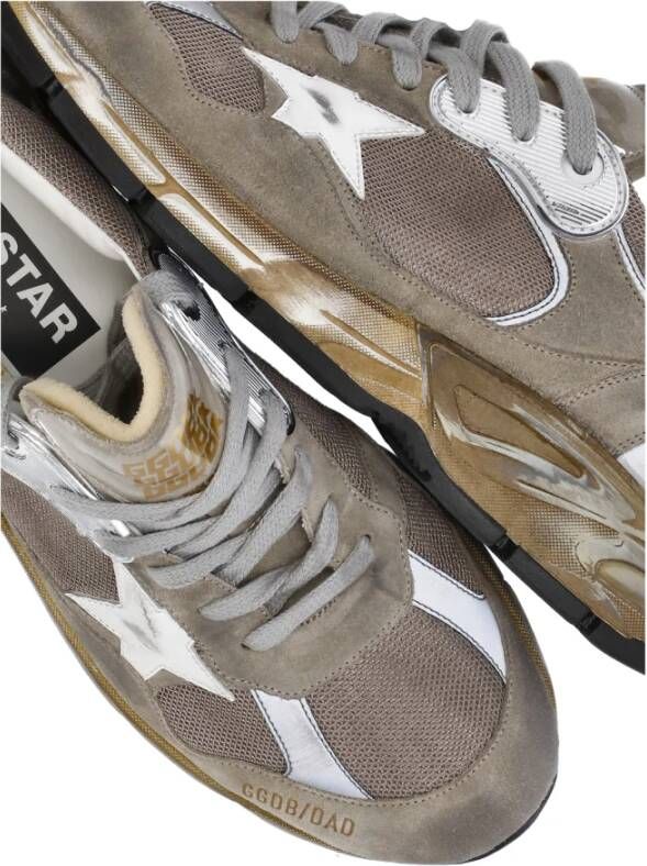 Golden Goose Beige Leren en Technische Stoffen Sneakers Beige Heren