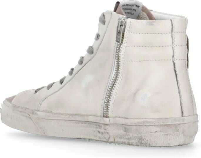 Golden Goose Beige Leren Hoge Sneakers Beige Dames