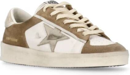 Golden Goose Beige Leren Sneakers met Iconische Ster Beige Dames