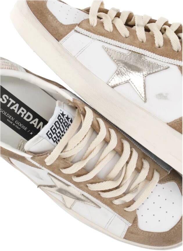 Golden Goose Beige Leren Sneakers met Iconische Ster Beige Dames