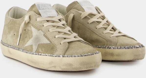 Golden Goose Beige Leren Sneakers Super Star Beige Dames