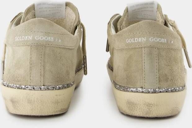 Golden Goose Beige Leren Sneakers Super Star Beige Dames