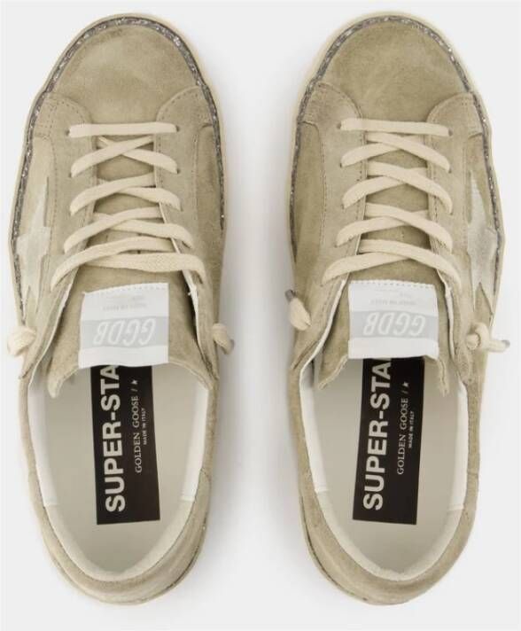 Golden Goose Beige Leren Sneakers Super Star Beige Dames