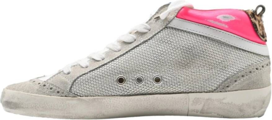 Golden Goose Beige Pink Mid Star Sneakers Gray Dames