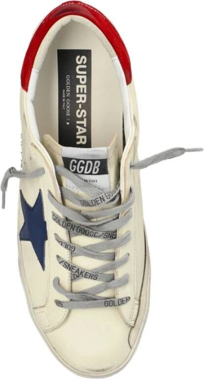 Golden Goose Beige Sneakers met Merkdetails White Heren