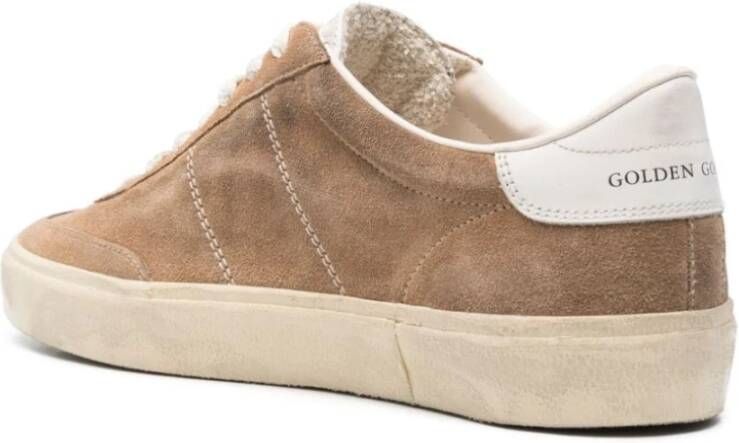 Golden Goose Beige Suède Panel Sneakers Beige Heren