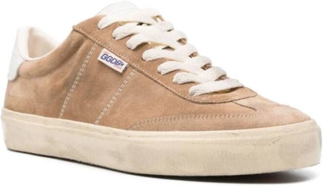 Golden Goose Beige Suède Panel Sneakers Beige Heren