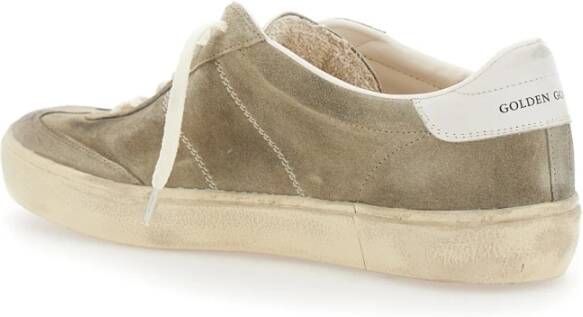 Golden Goose Beige Suède Sneakers Leren Hiel Beige Heren