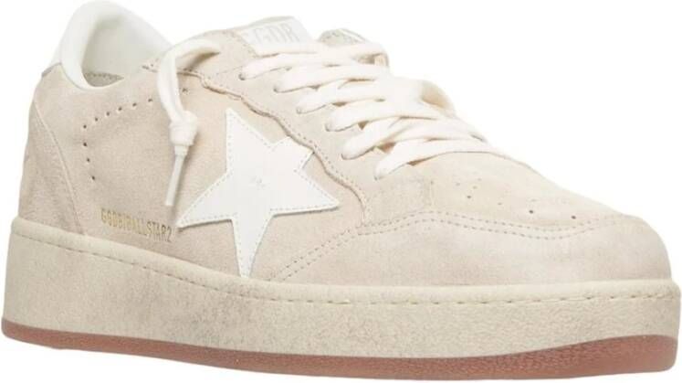 Golden Goose Beige Suède Sneakers Stijlvol Ontwerp Beige Dames