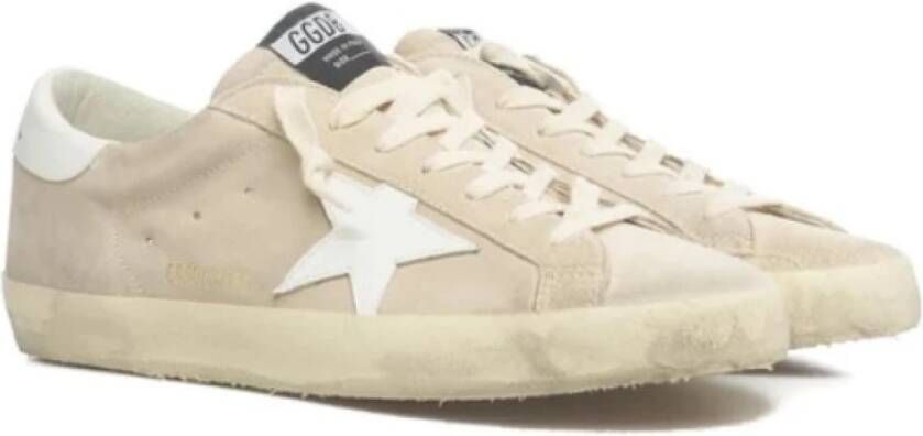 Golden Goose Beige Suede Super-Star Sneakers Beige Heren