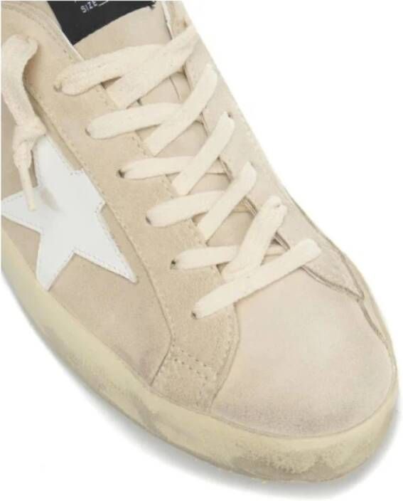 Golden Goose Beige Suede Super-Star Sneakers Beige Heren