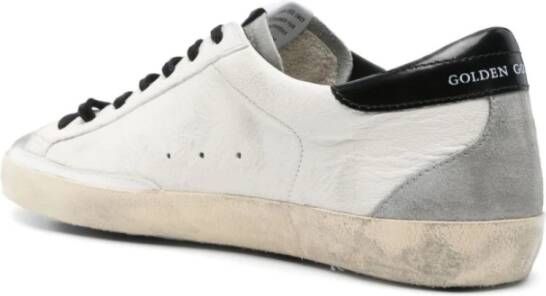 Golden Goose Beige Veterschoenen met Geperforeerd Logo White Heren