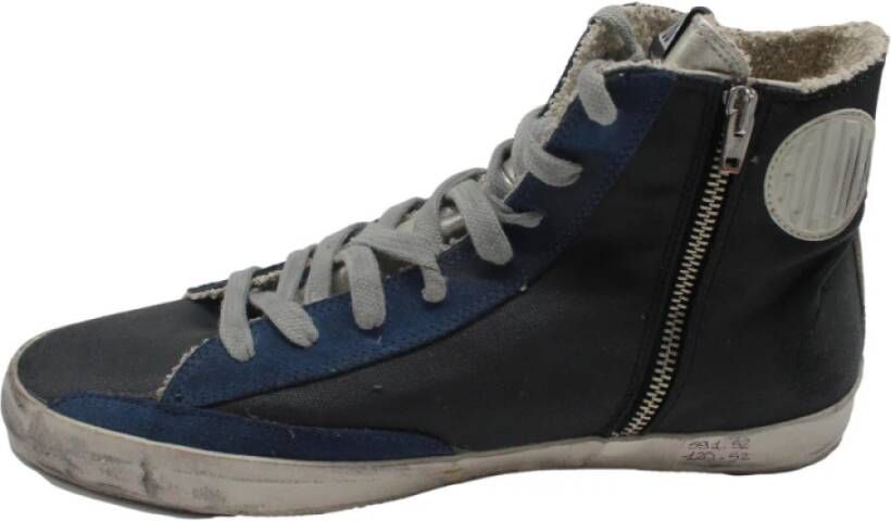 Golden Goose Blauw Grijs Francy Sneakers Gray Dames