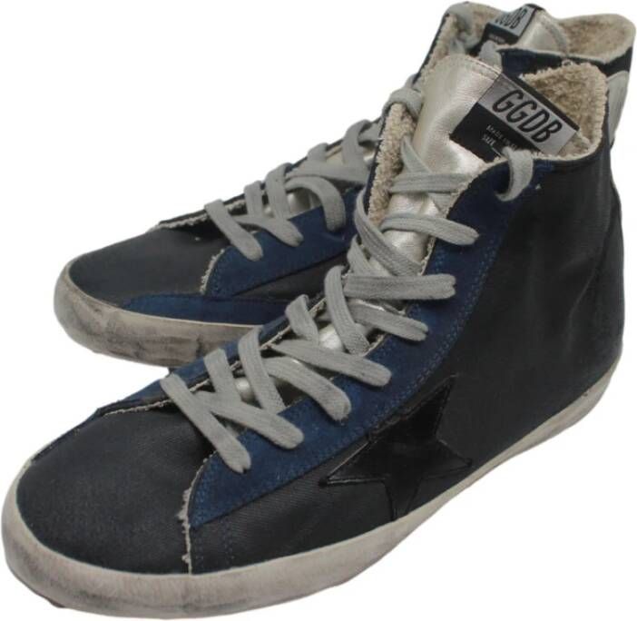 Golden Goose Blauw Grijs Francy Sneakers Gray Dames