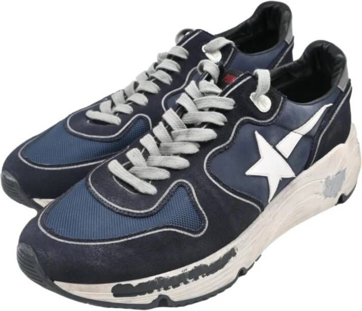 Golden Goose Blauw Marine Hardloopsneakers Blue Heren