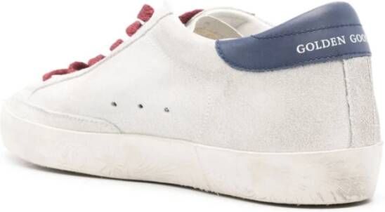 Golden Goose Blauw Zilver Gelaagde Superstar Sneakers White Dames