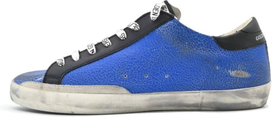 Golden Goose Blauw Zwart Superstar Sneakers Blue Heren