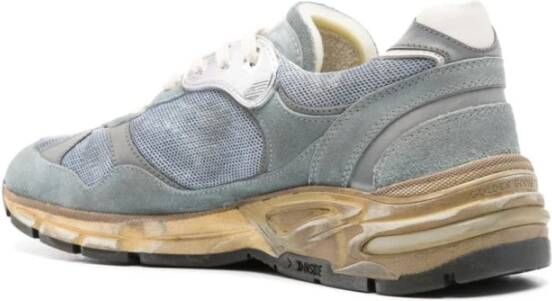 Golden Goose Blauwe Distressed Mesh Sneakers Blue Heren