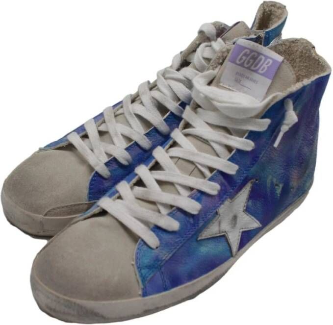 Golden Goose Blauwe Francy Sneakers Blue Heren