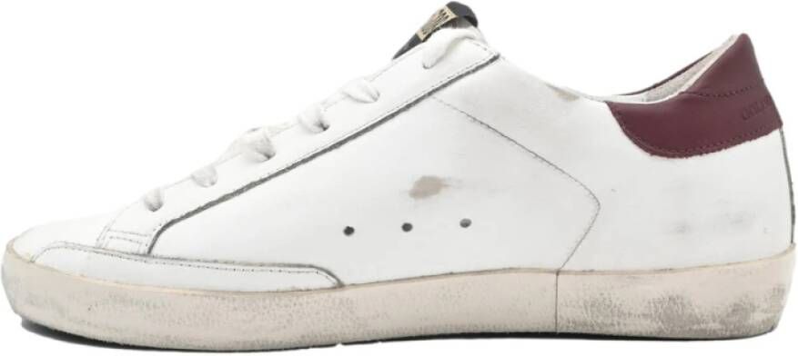 Golden Goose Blauwe Glitterster Sneakers White Dames