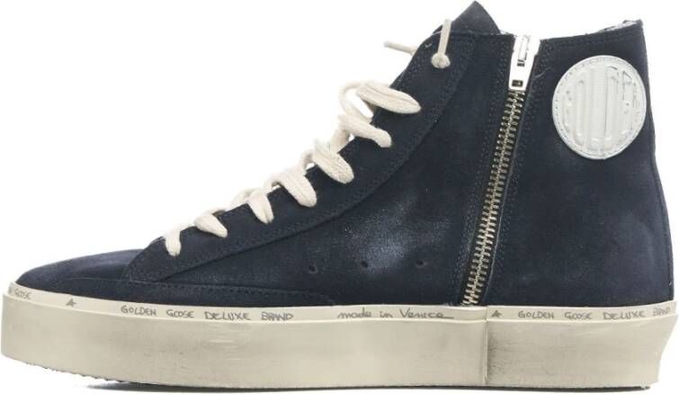 Golden Goose Blauwe High Top Sneakers Francy Blue Dames