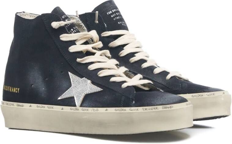 Golden Goose Blauwe High Top Sneakers Francy Blue Dames