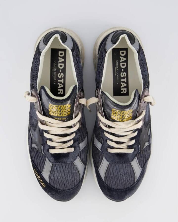 Golden Goose Blauwe Running Dad Sneakers Blue Heren