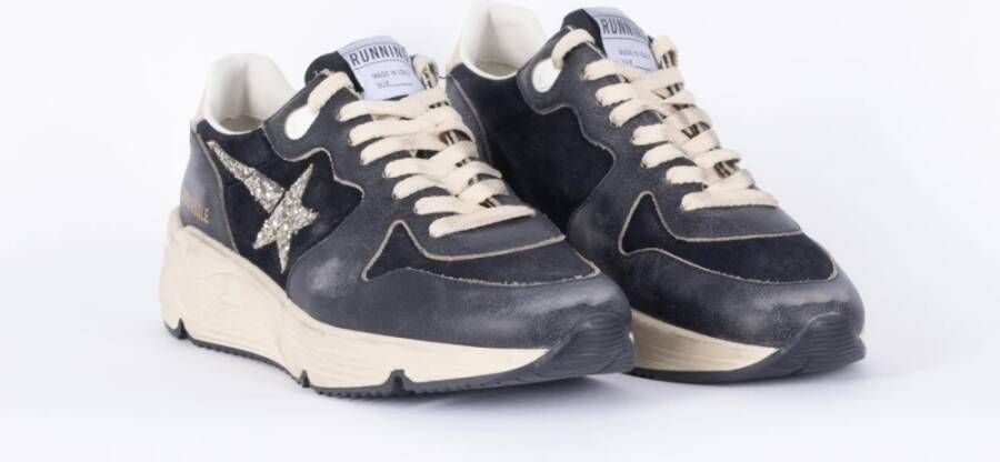 Golden Goose Blauwe Running Sole Sneakers Blue Dames