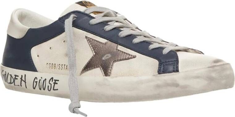 Golden Goose Blauwe Sneakers Dubbel Kwartaal Stijl Multicolor Heren