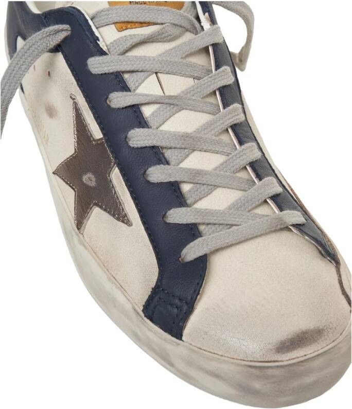 Golden Goose Blauwe Sneakers Dubbel Kwartaal Stijl Multicolor Heren