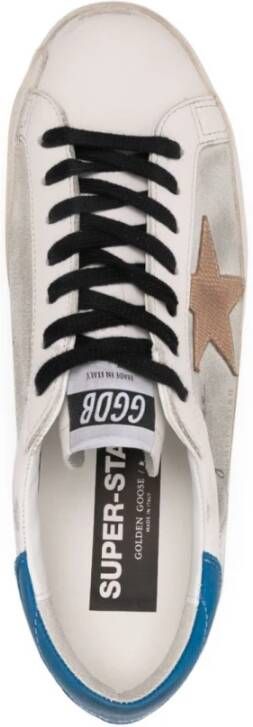 Golden Goose Blauwe Sneakers Logo Patch Ster Detail Multicolor Heren