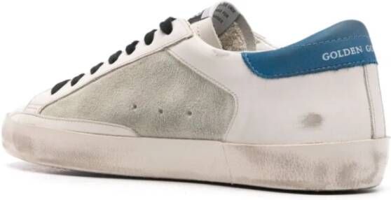 Golden Goose Blauwe Sneakers Logo Patch Ster Detail Multicolor Heren