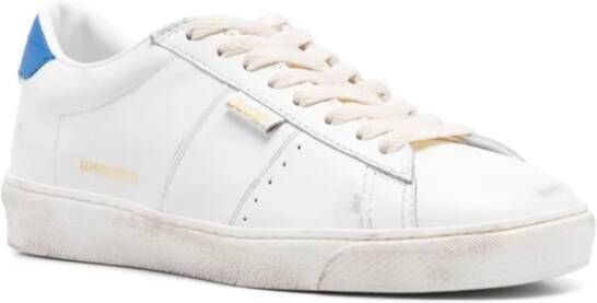 Golden Goose Blauwe Sneakers van Distressed Leer met Logo Blue Heren