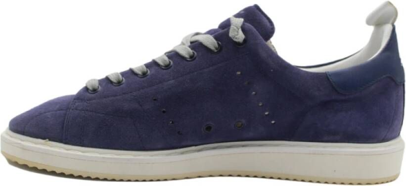 Golden Goose Blauwe Starter Sneakers Blue Heren