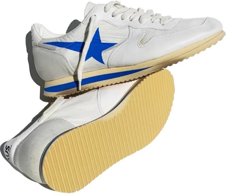 Golden Goose Blauwe Ster Leren Sneakers White Dames