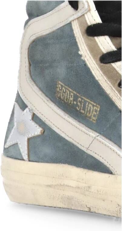 Golden Goose Blauwe Suède High-Top Sneakers Vrouw Blue Dames