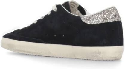 Golden Goose Blauwe Suède Sneakers met Sterdetail Blue Dames