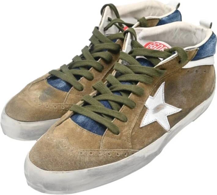 Golden Goose Bruin en Jeans Midstar Sneakers Brown Heren