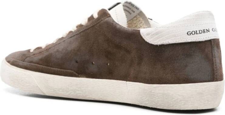 Golden Goose Bruin Wit Super Star Sneaker Brown Heren