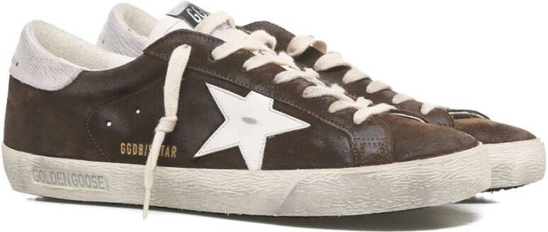 Golden Goose Bruine Klassieke Sneakers voor Mannen Brown Heren