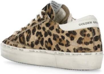 Golden Goose Bruine Leren Sneakers met Sterpatroon Brown Dames