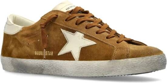 Golden Goose Bruine Sneakers met Sterpatch Brown Heren