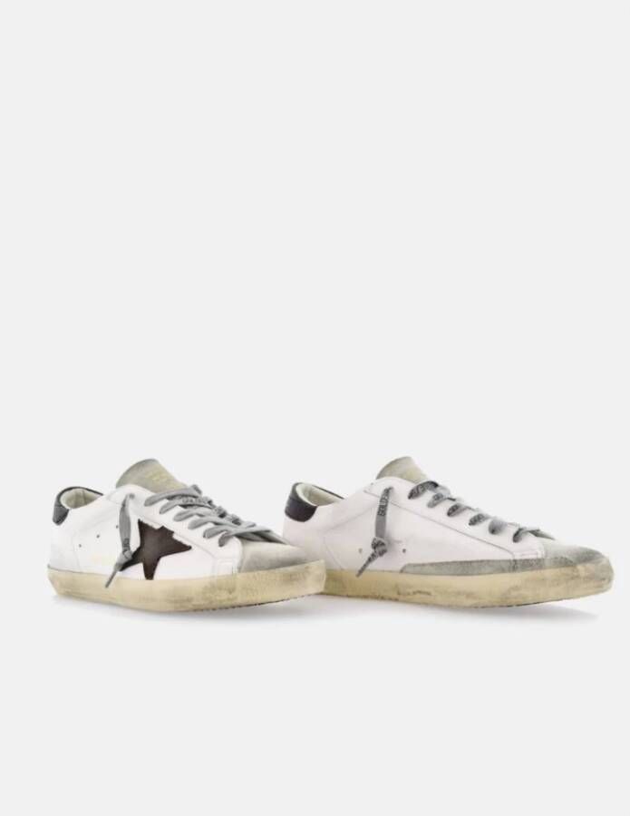 Golden Goose Bruine Ster en Hiel Sneakers White Heren