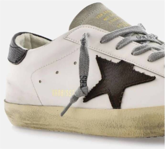 Golden Goose Bruine Ster en Hiel Sneakers White Heren