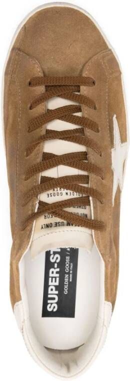 Golden Goose Bruine Veterschoenen met Sterpatch Brown Heren